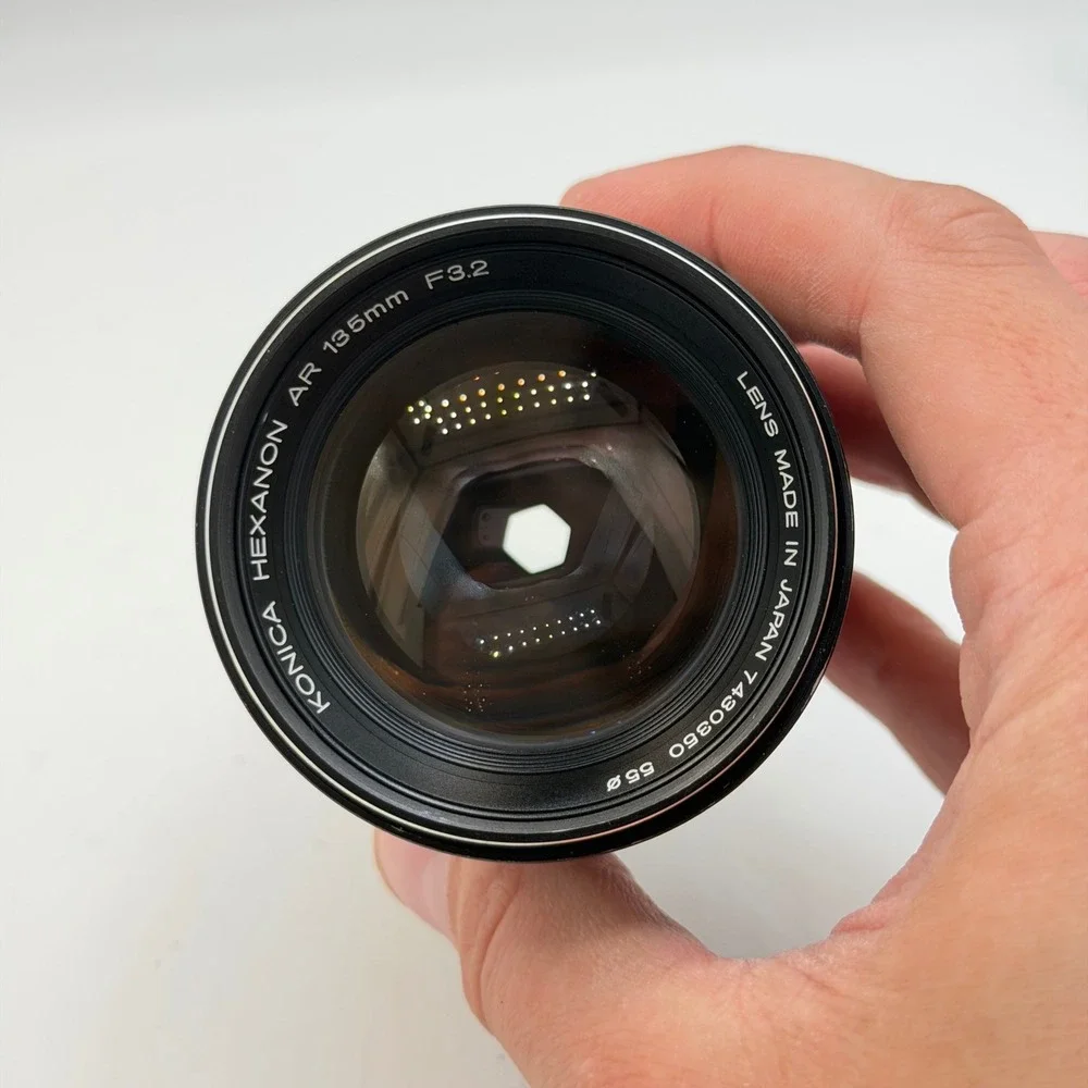 Konica Hexanon AR 135mm F3.2 Manual Focus Telephoto Lens with Kenlock UV Filter